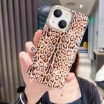 For iPhone 13 Colorful Crystal Shell Pattern PC + TPU Phone Case(Deep Leopard)