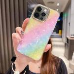 For iPhone 12 Pro Colorful Crystal Shell Pattern PC + TPU Phone Case(Rainbow)
