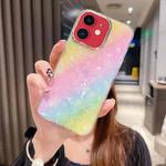 For iPhone 11 Colorful Crystal Shell Pattern PC + TPU Phone Case(Rainbow)