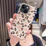 For iPhone 15 Plus Colorful Crystal Shell Pattern PC + TPU Phone Case(Light Leopard)