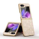 For Samsung Galaxy Z Flip5 Electroplate Glittery Shockproof Phone Case(Gold)