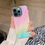 For iPhone 12 Pro Max Colorful Shell Texture Marble PC + TPU Phone Case(Colorful Meteor)