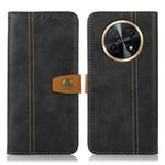 For Huawei Nova Y91 4G / Enjoy 60X Stitching Thread Calf Texture Leather Phone Case(Black)