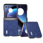 For Motorola Razr 40 Ultra ABEEL Morocco Texture PU Phone Case(Blue)