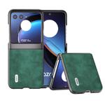 For Motorola Razr 40 Ultra ABEEL Morocco Texture PU Phone Case(Green)
