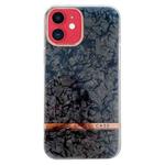 For iPhone 11 Electroplating Shell Texture TPU Phone Case(Black)