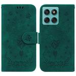 For Motorola Edge 60 Fusion / Edge 5G 2025 Butterfly Rose Embossed Leather Phone Case(Green)