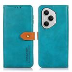 For Honor 400 Pro Global 160.8mm KHAZNEH Dual-color Cowhide Texture Flip Leather Phone Case(Blue)