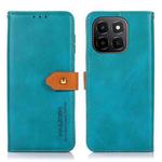 For Honor X6c 4G KHAZNEH Dual-color Cowhide Texture Flip Leather Phone Case(Blue)