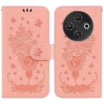 For Tecno Pop 9 5G / Spark 30C 5G Butterfly Rose Embossed Leather Phone Case(Pink)