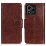 For Honor 400 Lite Nappa Texture Flip Leather Phone Case(Brown)