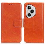 For Honor 400 Pro Global 160.8mm Nappa Texture Flip Leather Phone Case(Orange)
