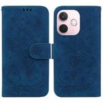 For OPPO A5 Pro 5G Butterfly Rose Embossed Leather Phone Case(Blue)