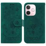 For OPPO A5 Pro 5G Butterfly Rose Embossed Leather Phone Case(Green)