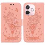 For OPPO A5 Pro 5G Butterfly Rose Embossed Leather Phone Case(Pink)