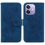 For OPPO A5x 5G / A3 4G / 5G / A3x 4G / 5G Butterfly Rose Embossed Leather Phone Case(Blue)