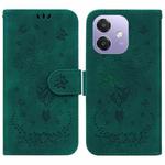 For OPPO A5x 5G / A3 4G / 5G / A3x 4G / 5G Butterfly Rose Embossed Leather Phone Case(Green)