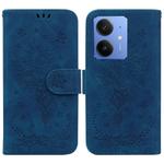 For Realme Neo7 SE Butterfly Rose Embossed Leather Phone Case(Blue)