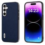 For Samsung Galaxy S23 FE 5G ABEEL Genuine Leather Luolai Series Phone Case(Dark Blue)