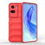 For Honor 90 Lite Magic Shield TPU + Flannel Phone Case(Red)
