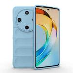 For Honor X50 5G Global / X9b Magic Shield TPU + Flannel Phone Case(Light Blue)
