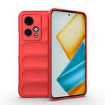 For Honor 90 GT 5G Magic Shield TPU + Flannel Phone Case(Red)