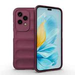 For Honor 200 Lite Global Magic Shield TPU + Flannel Phone Case(Wine Red)