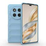 For Honor X60 Pro 5G Magic Shield TPU + Flannel Phone Case(Light Blue)