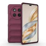 For Honor X60 Pro 5G Magic Shield TPU + Flannel Phone Case(Wine Red)