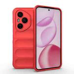 For Honor 400 Pro 5G Global 160.8mm Magic Shield TPU + Flannel Phone Case(Red)