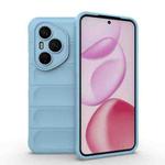 For Honor 400 Pro 5G Global 160.8mm Magic Shield TPU + Flannel Phone Case(Light Blue)