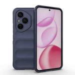 For Honor 400 Pro 5G Global 160.8mm Magic Shield TPU + Flannel Phone Case(Dark Blue)