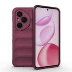 For Honor 400 Pro 5G Global 160.8mm Magic Shield TPU + Flannel Phone Case(Wine Red)