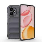 For Honor 400 Global 156.5mm Magic Shield TPU + Flannel Phone Case(Dark Grey)