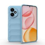 For Honor 400 Global 156.5mm Magic Shield TPU + Flannel Phone Case(Light Blue)