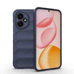 For Honor 400 Global 156.5mm Magic Shield TPU + Flannel Phone Case(Dark Blue)