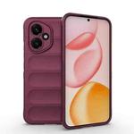 For Honor 400 Global 156.5mm Magic Shield TPU + Flannel Phone Case(Wine Red)