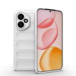 For Honor 400 Global 156.5mm Magic Shield TPU + Flannel Phone Case(White)