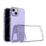 For iPhone 15 Plus Airbag Four-Corner Full Coverage Shockproof TPU Phone Case(Transparent)