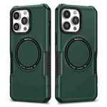 For iPhone 15 Pro Max MagSafe Shockproof Armor Phone Case(Dark Green)