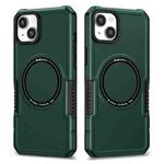 For iPhone 15 Plus MagSafe Shockproof Armor Phone Case(Dark Green)