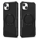 For iPhone 15 Shockproof Armor MagSafe Phone Case(Black)