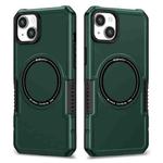 For iPhone 15 MagSafe Shockproof Armor Phone Case(Dark Green)