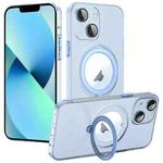 For iPhone 13 MagSafe Multifunction Holder Phone Case(Sierra Blue)