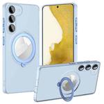 For Samsung Galaxy S22+ 5G MagSafe Multifunction Holder Phone Case(Sierra Blue)