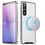 For Sony Xperia 10 V MagSafe Magnetic Frosted Metal Phone Case(Silver)