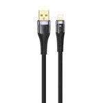 TOTU CB-8-L 12W USB to 8 Pin Transparent Braided Data Cable, Length: 1.5m