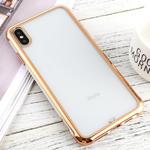 For iPhone X / XS SULADA Colorful Edge Series Shockproof TPU + Electroplated Edge Protective Case(White)