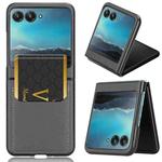 For Motorola Moto Razr 40 Ultra Litchi Texture Card Slot Phone Case(Grey)