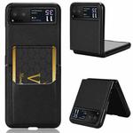 For Motorola Moto Razr 40 Litchi Texture Card Slot Phone Case(Black)